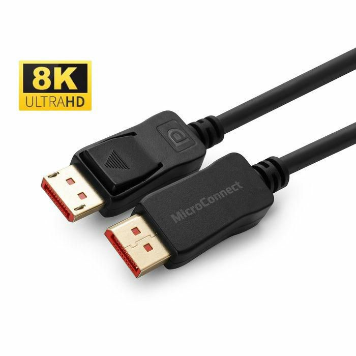 MicroConnect MC-DP-MMG-500V1.4 DisplayPort 1.4 -kaapeli, jossa 8K, 5 m, musta