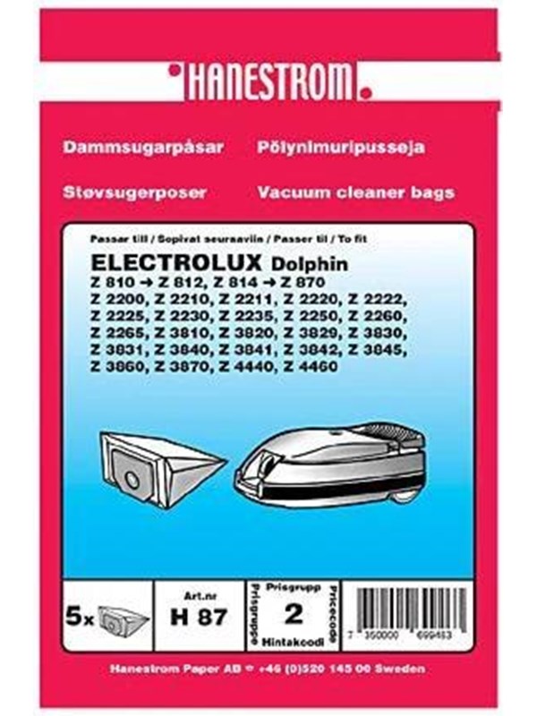 Haneström Pölypussit, mikrokuitu, 5kpl. DU12007 Vastaa: N/A