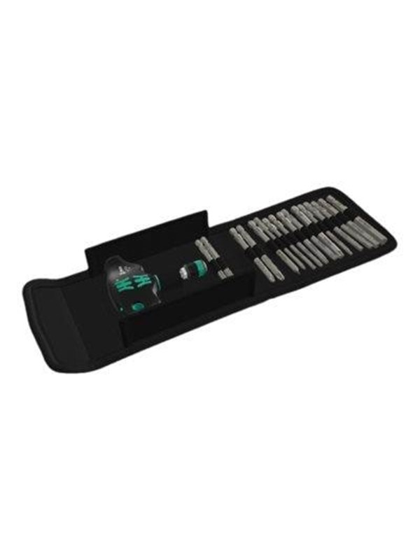 Wera Kraftform Compact 400 RA Set 1 Bitti ruuvinväännin 17 osaa Phillips, Pozidriv, TORX, Unbrako, Kevlar, Kevlar
