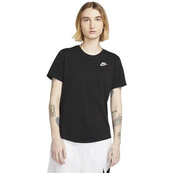 Nike Sportswear Paita 'Club Essential' musta / valkoinen