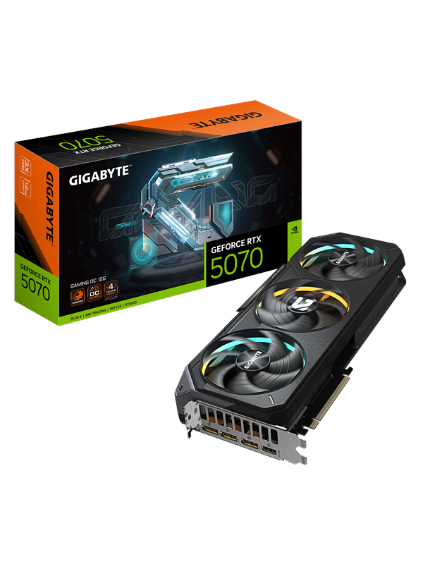 GIGABYTE GeForce RTX 5070 GAMING OC - 12GB GDDR7 RAM - Näytönohjaimet