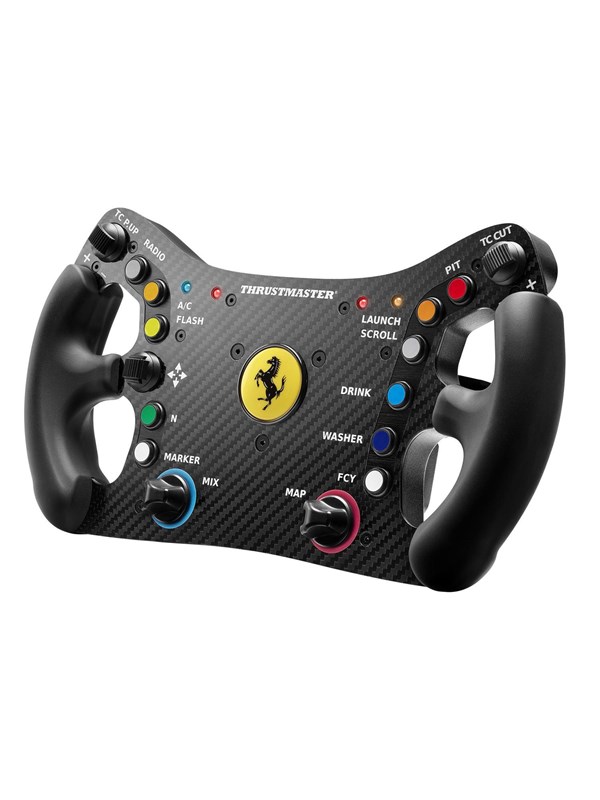 Thrustmaster Ferrari 488 GT3 Wheel Add-On, Ohjauspyörä, PC, Xbox One, Xbox One S, Xbox One X, Xbox Series S, Xbox Series X, PlayStation 4, PlayStation 5, D-pad, Valikkopainike, Käyttötilapainike, Käynnistyspainike, Analoginen/Digitaalinen, Langallinen, USB