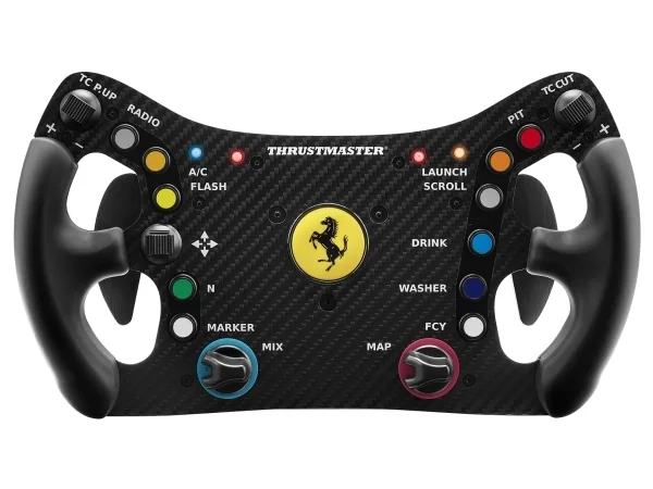 Thrustmaster Ferrari 488 GT3 Wheel Add-On, Ohjauspyörä, PC, Xbox One, Xbox One S, Xbox One X, Xbox Series S, Xbox Series X, PlayStation 4, PlayStation 5, D-pad, Valikkopainike, Käyttötilapainike, Käynnistyspainike, Analoginen/Digitaalinen, Langallinen, USB