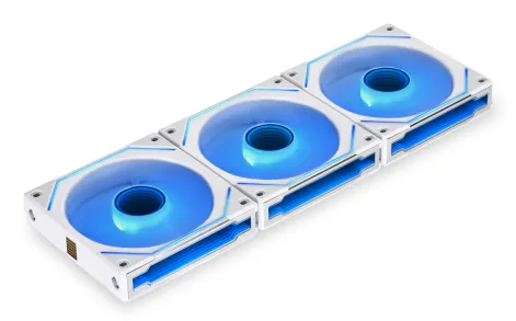 Lian Li UNI Fan INF 120 (3-pack) - Reverse blade - Kotelotuuletin - 120mm - Valkoinen RGB LED valolla - 32 dBA