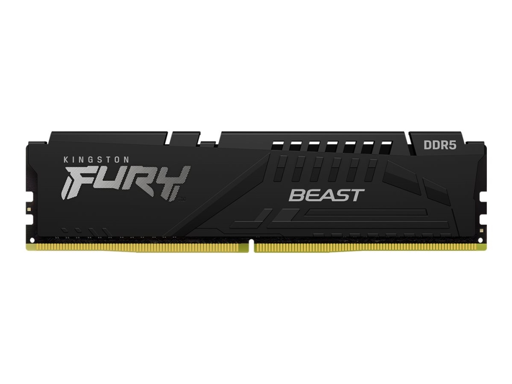 Kingston FURY Beast DDR5-6000 - 16GB - CL36 - Single Channel (1 pcs) - AMD EXPO & Intel XMP - Musta