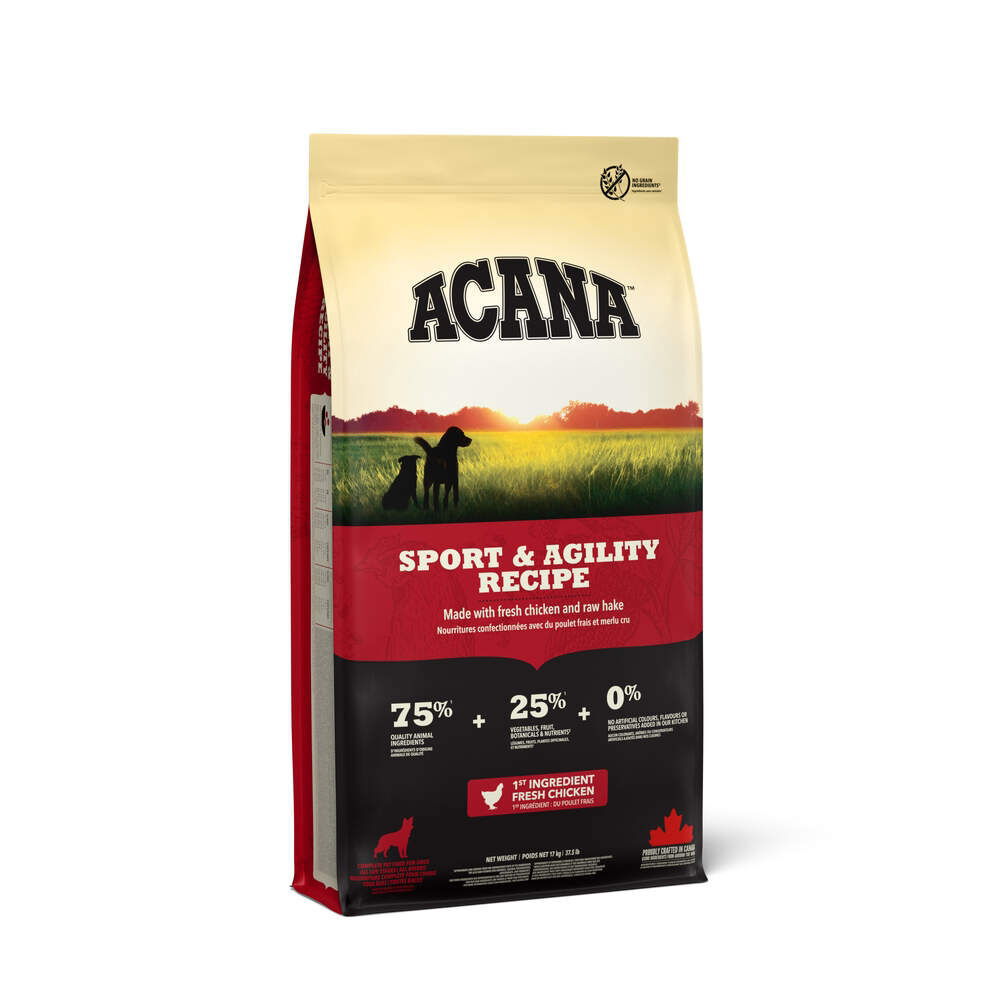 Acana Sport & Agility Recipe Dry Dog Food 17kg