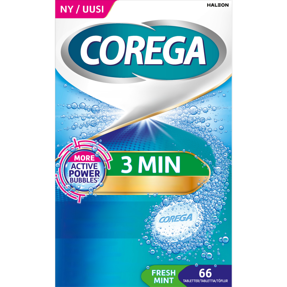 Corega Tabs 3 min 66 kpl