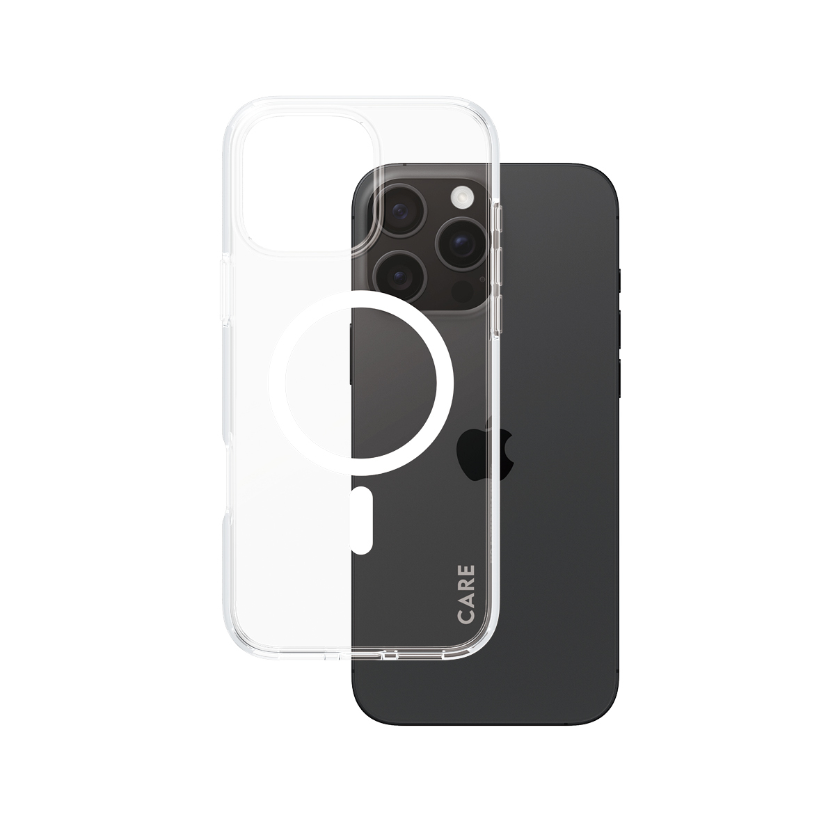 PanzerGlass CARE™ by ® Urban Combat Case Transparent w. White MagSafe iPhone 16 Pro Max, Suojus, Apple, Apple - iPhone 16 Pro Max, Läpinäkyvä