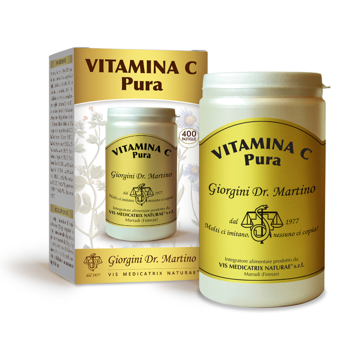 Dr Giorgini puhdasta C-vitamiinia 200 g - 400 tablettia à 500 mg