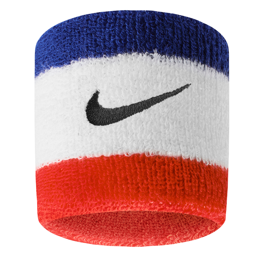 Nike Swoosh Wristbands 2-Pack Habanero Red/Black
