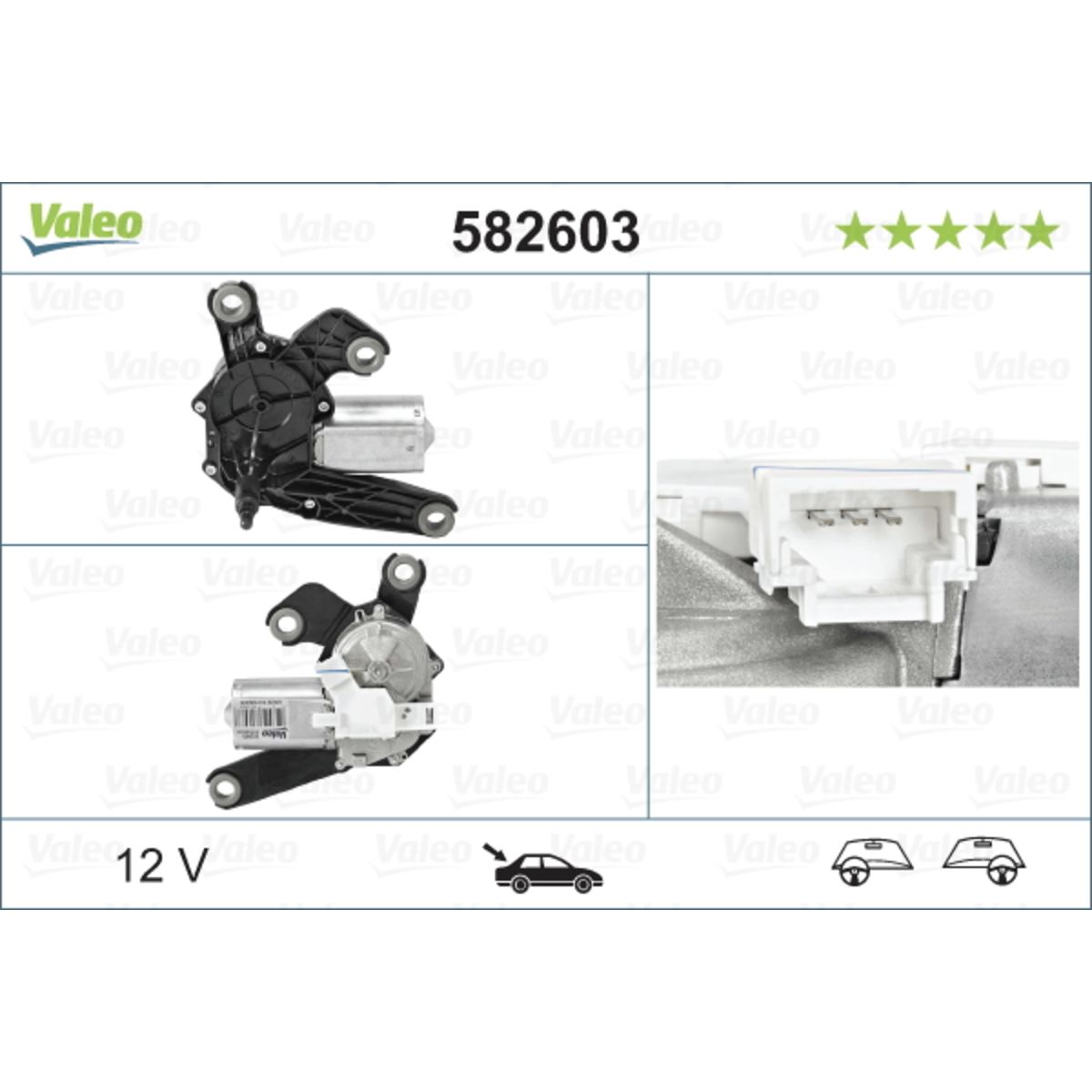 Pyyhkijän moottori VALEO 582603
