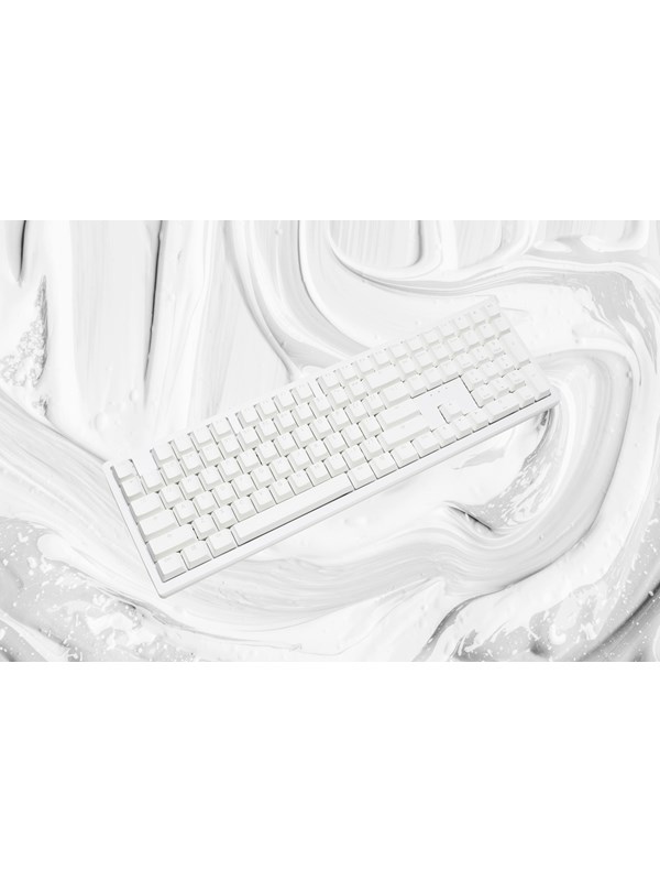 Ducky Zero 6108 - Wireless - Pelinäppäimistö - Pohjoismainen - Valkoinen