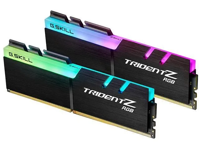 G.Skill Trident Z RGB AMD Series DDR4-3200 - 32GB - CL16 - Dual Channel (2 pcs) - AMD Optimized - Musta RGB