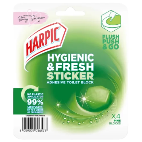 Harpic Hygienic & Fresh Pine Itsekiinnittyvät WC-Palat - 4 kpl