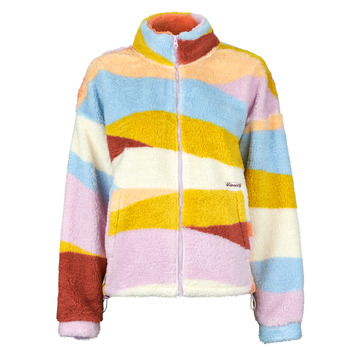 RIP CURL Toiminnallinen fleecetakki 'RETRO SWELL' kerma / curry / aprikoosi / roosa