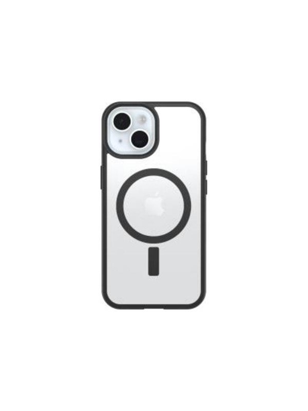 Otterbox React Magsafe Series Iphone 13, Iphone 14, Iphone 15, Iphone 16e, Iphone 17e Läpinäkyvä, Musta