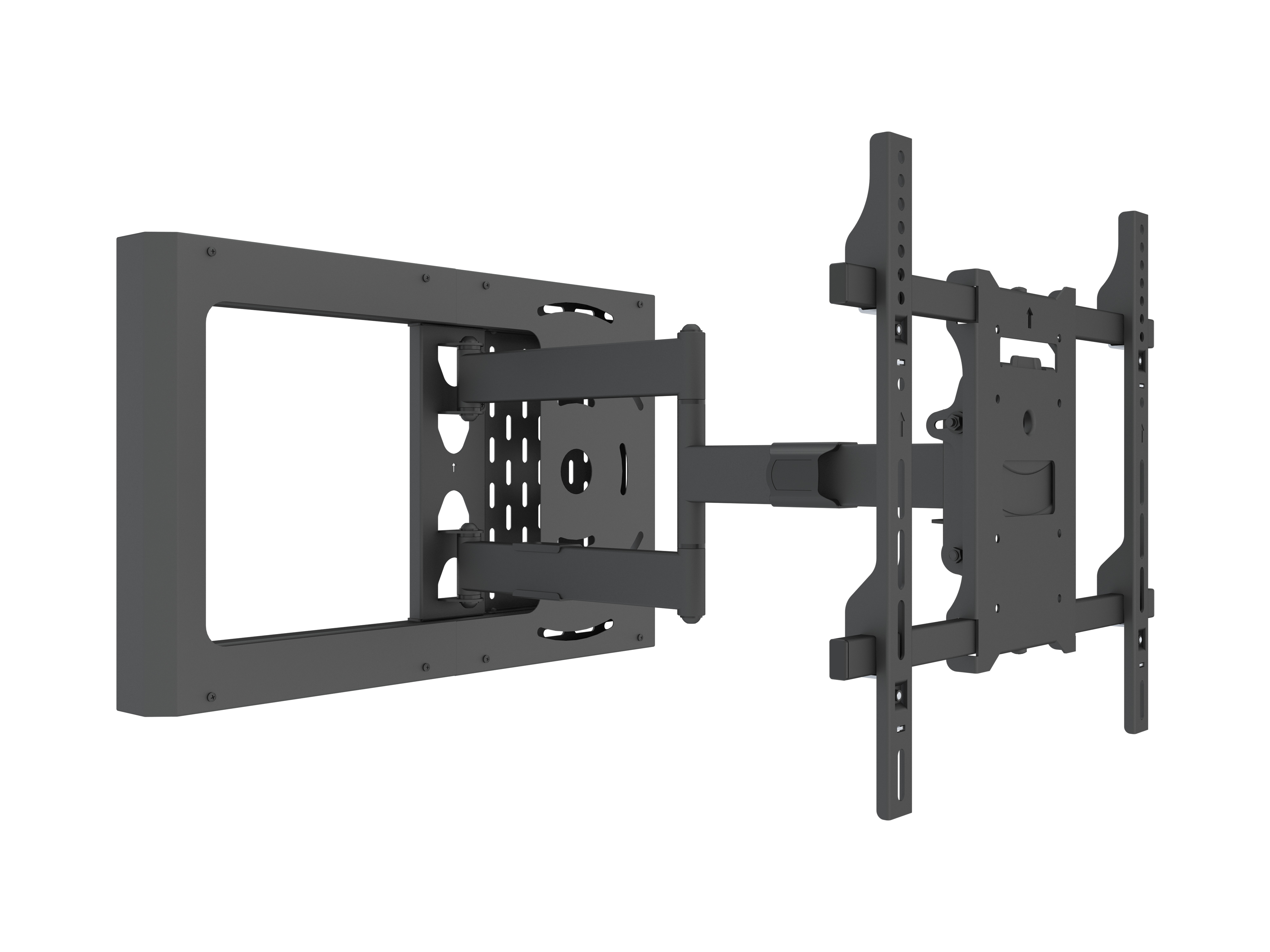 Multibrackets Hospitality Flexarm With Stb Enclosure, Musta