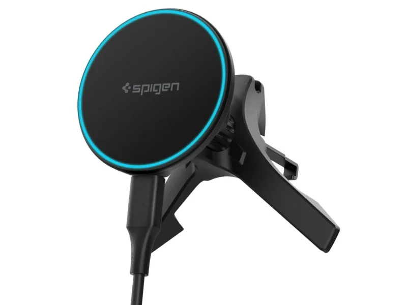 Spigen EV15MAQ, Automaattinen, USB, Langaton lataus, Musta