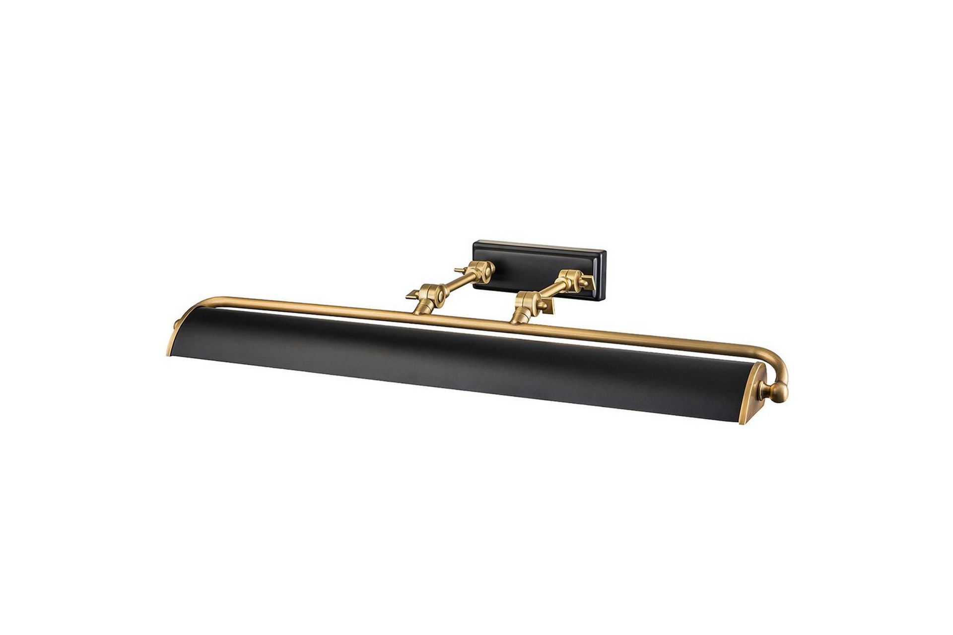 Winchfield seinävalaisin, leveys 70 cm, musta/messinki
