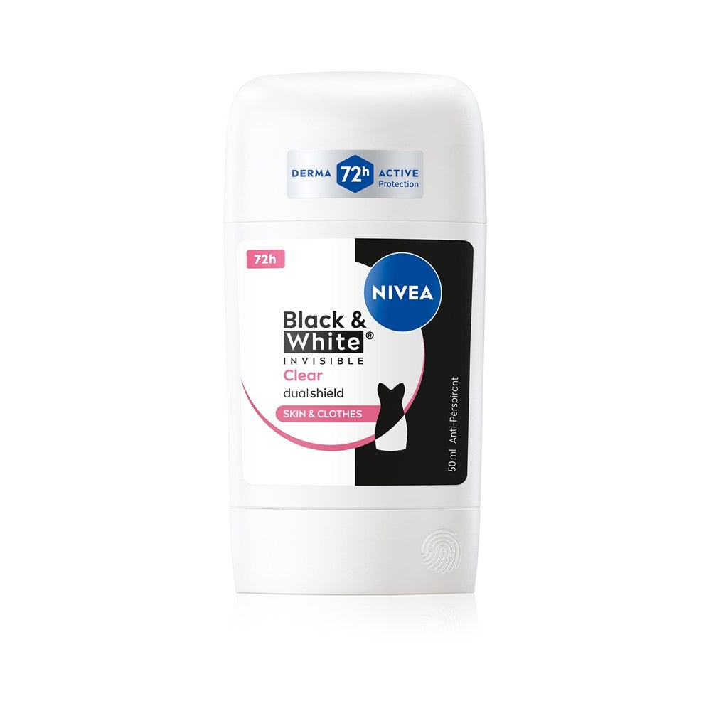 Nivea Transparent antiperspirantti Invisible For Black & White - 50 ml