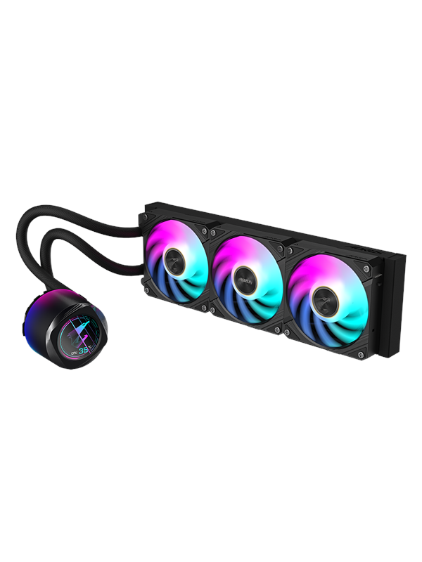GIGABYTE AORUS WATERFORCE X II 360mm ARGB -nestejäähdytin, musta