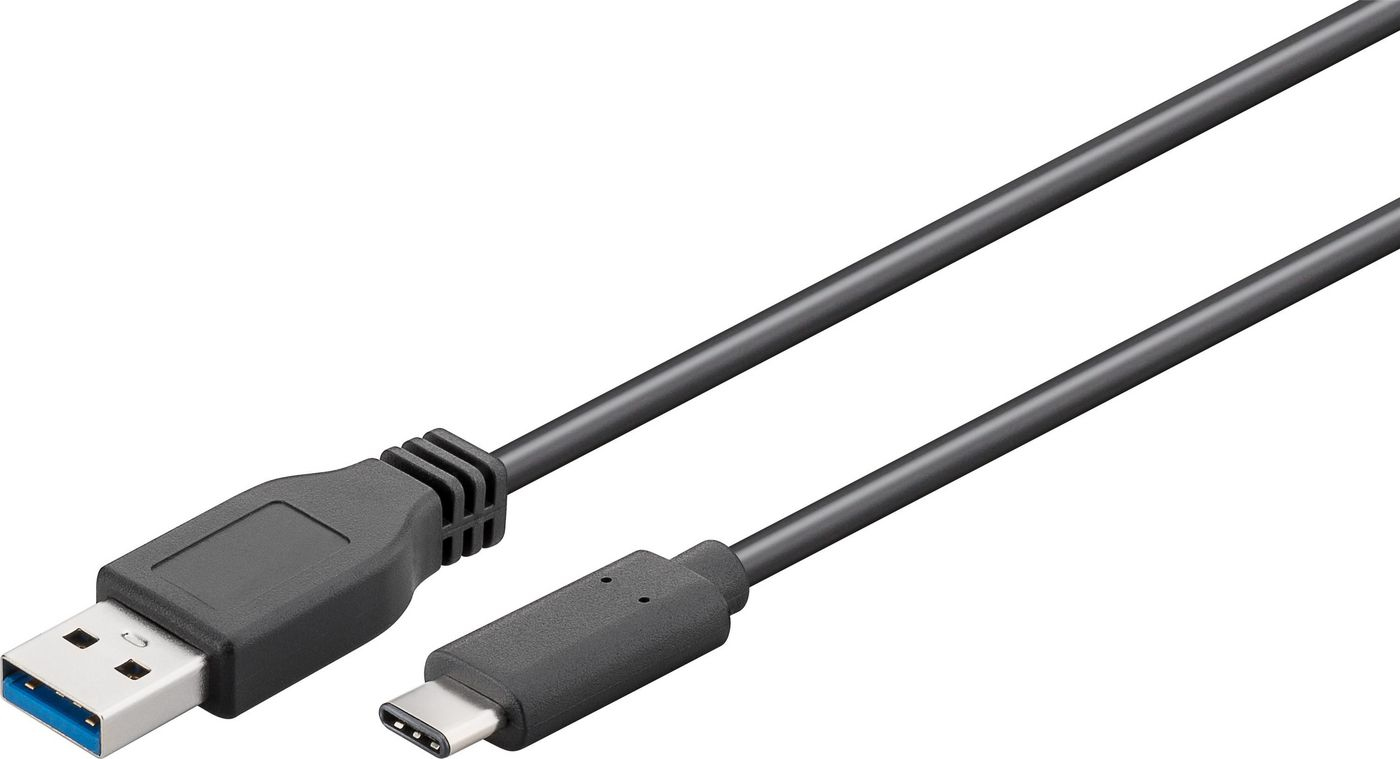 MicroConnect - USB-kaapeli - USB-tyyppi A (uros) - USB-C (uros) - USB 3.1 Gen 1 - 2 m - musta