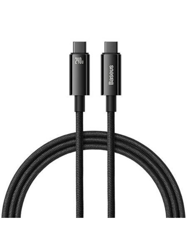Baseus USB-C to USB-C cable Tungsten Gold 240 W 1 m (black)