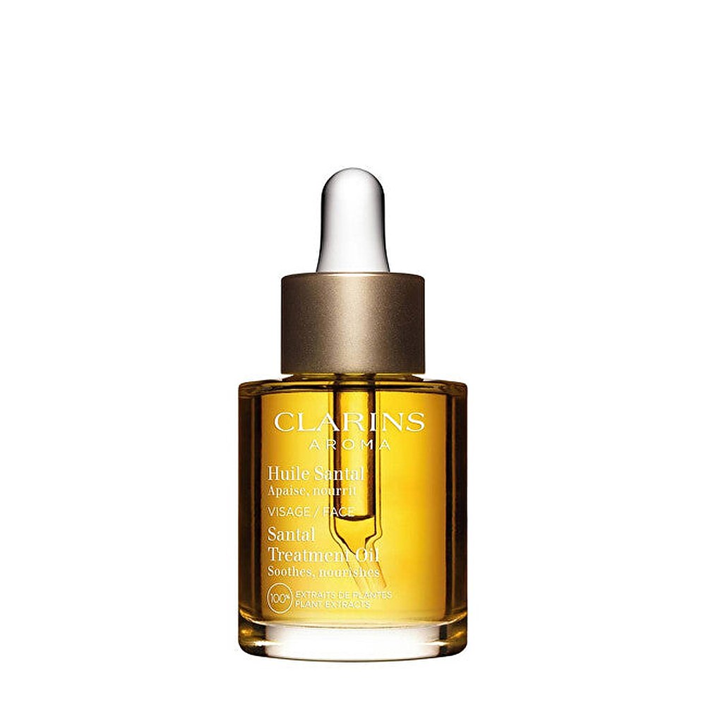Clarins Santal Treatment Oil — hoitoöljy kuivalle ja erittäin kuivalle iholle 30 ml