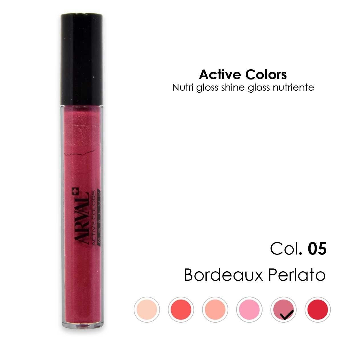 Arval Nutri Gloss Shine N. 05 - Helmiäinen Bordeaux Ravitseva Kiilto