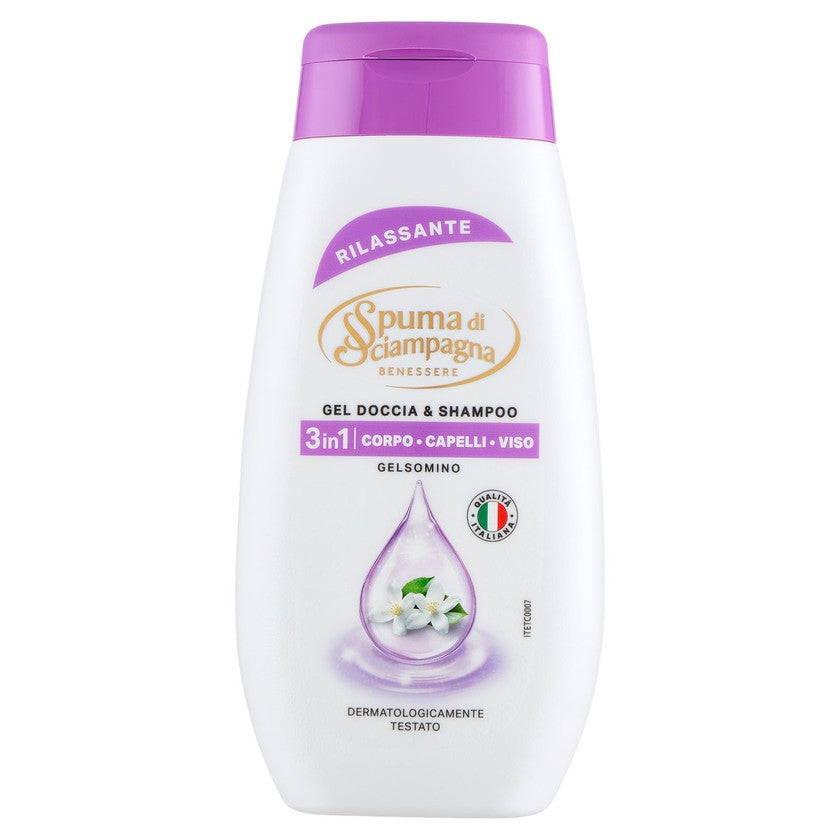 Spuma di sciampagna Suihkugeeli & Shampoo Jasmiini 250ml — Suihkugeeli ja shampoo