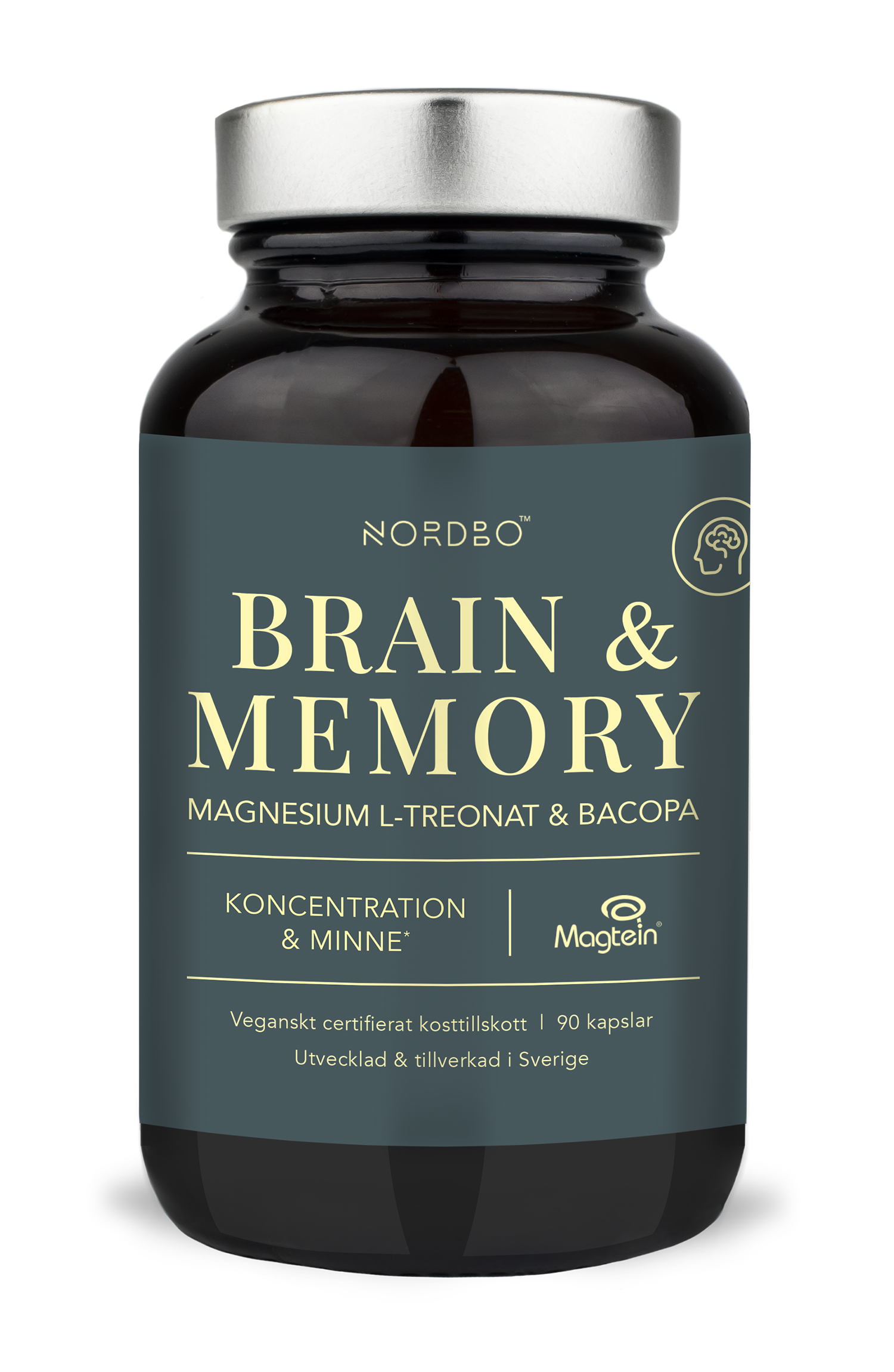 Nordbo Brain & Memory Magnesium 90 kaps