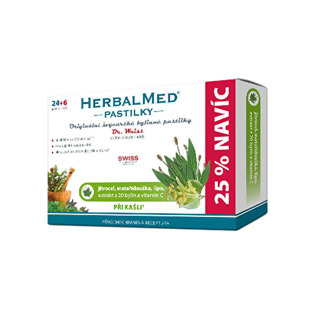 Simply you HerbalMed-imeskelytabletit Dr. Weiss Yskänpastillit 24 imeskelytablettia + 6 ILMAISEKSI