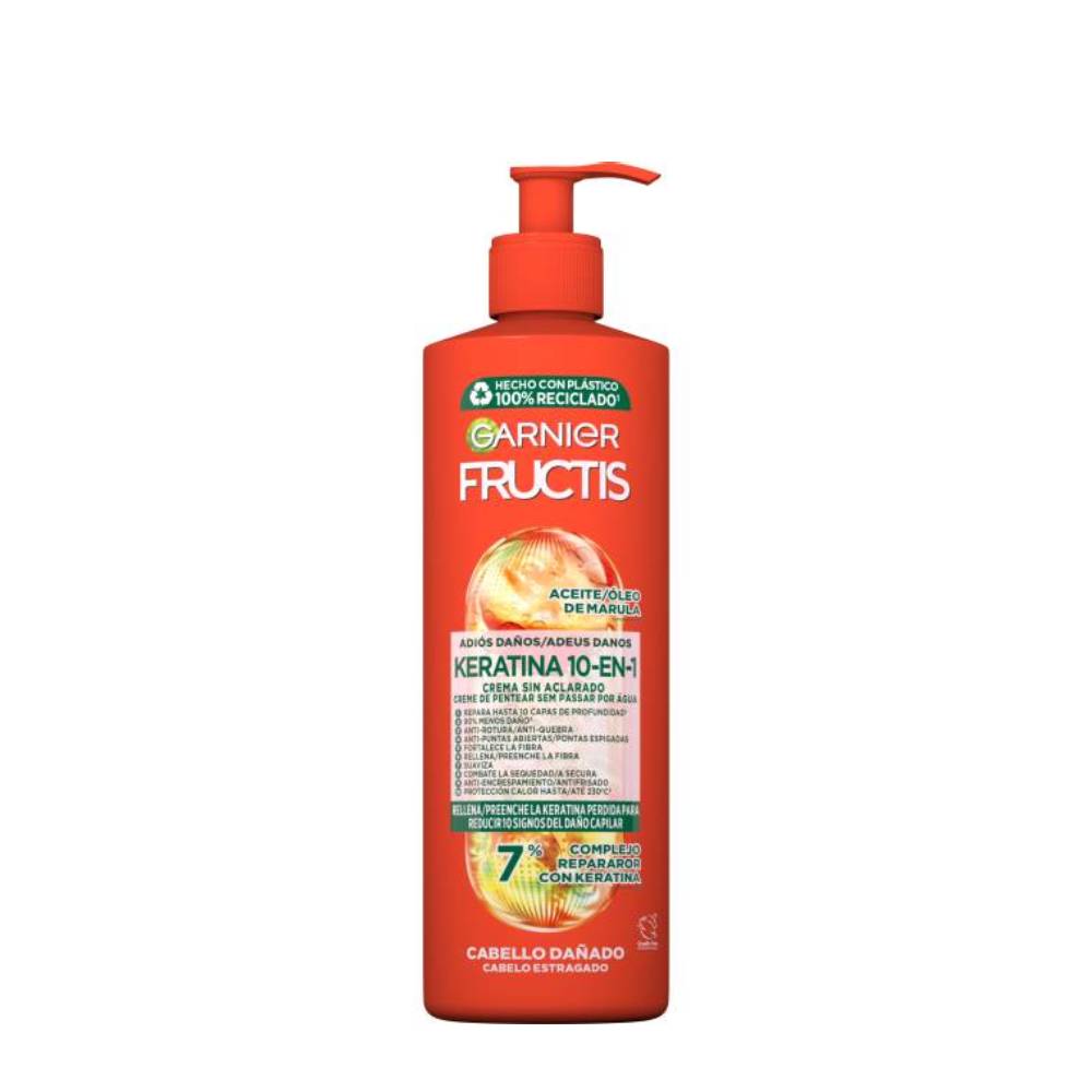 Garnier Fructis Keratin 10-in-1 jätettävä voide 400 ml