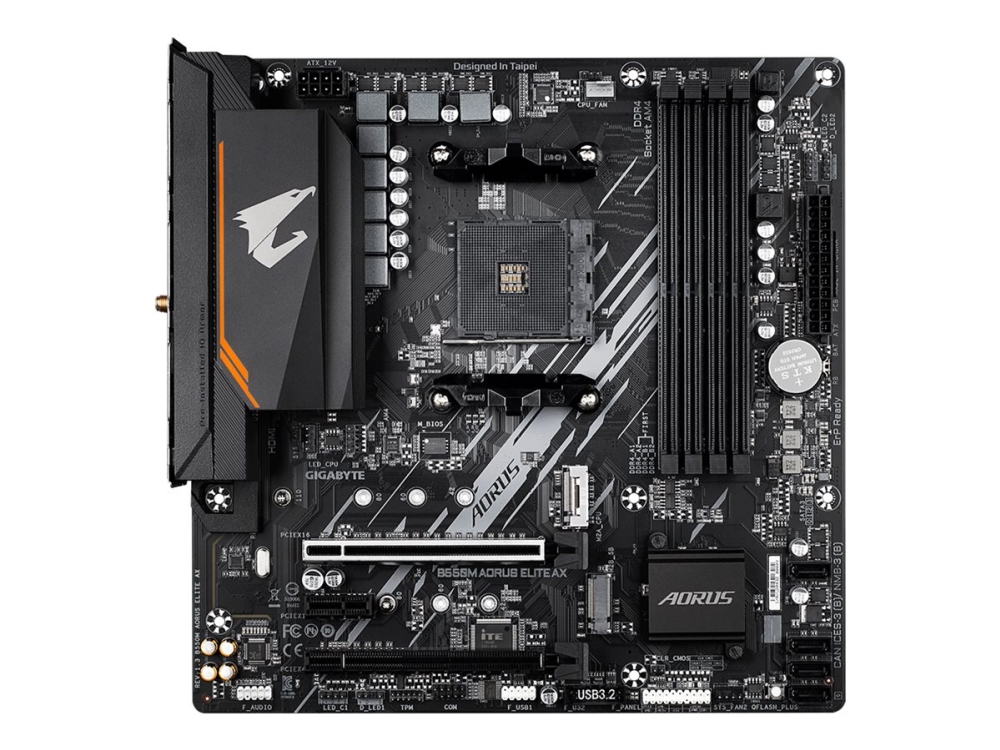 GIGABYTE B550M AORUS ELITE AX Emolevy - AMD B550 - AMD AM4 - DDR4 RAM - Micro-ATX