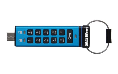 Kingston 256GB USB-C IronKey Keypad 200C, FIPS 140-3 Lvl 3 AES-256