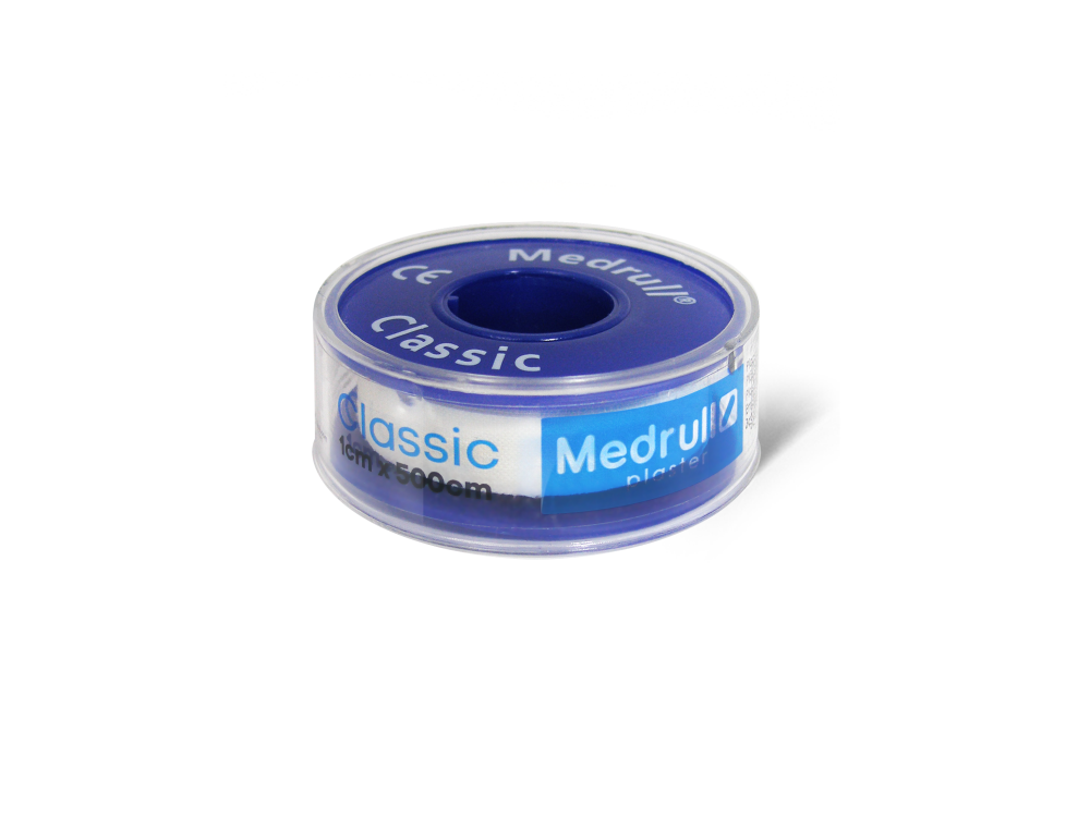 Medrull Classic kiinnelaastari valkoinen 1cmx500cm 1 kpl