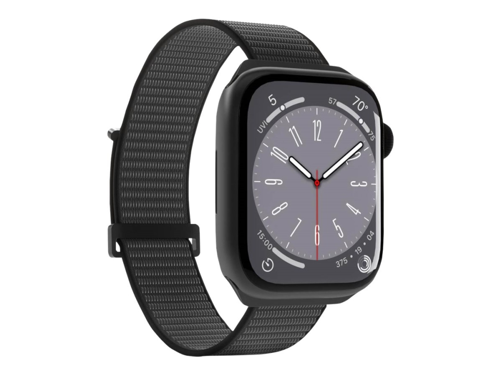Puro SPORT - Älykellosilmukka - 130 - 200 mm - musta - Apple Watchille (38 mm, 40 mm, 41 mm)