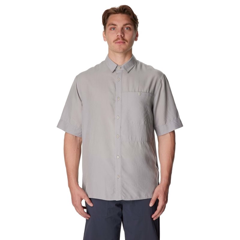 Houdini M's Tree Shortsleeve Shirt Cloudy Gray - S