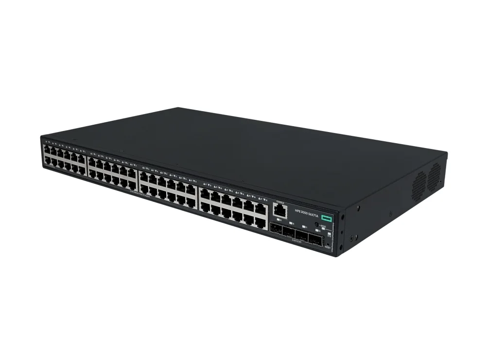 Hewlett Packard Enterprise HPE Networking Comware 2050 48p 10/100/1000BASE-T PoE+ 4p SFP 1G/2.5G 410W