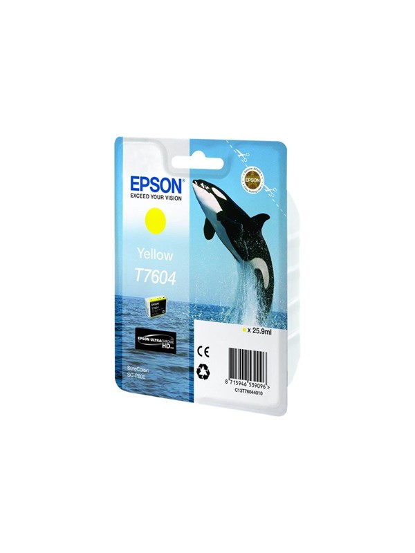 Epson T7604 - Keltainen Ink - Blister