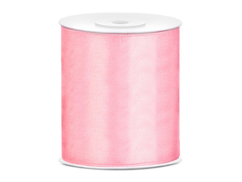 Satiininauha - Light pink , 100mm x 25m