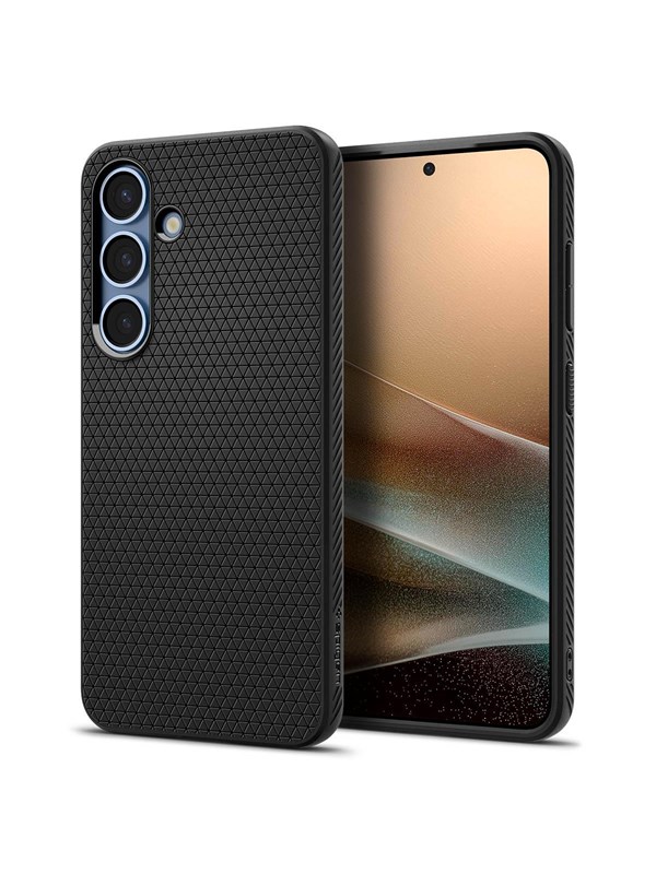 Spigen Liquid Air, Suojus, Samsung, Galaxy S25, 15,8 cm (6.2), musta