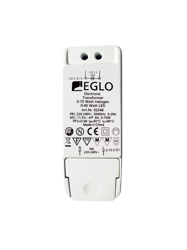 Muuntaja 92348 11,5V 0-40W LED, 0-70 W halogeeni