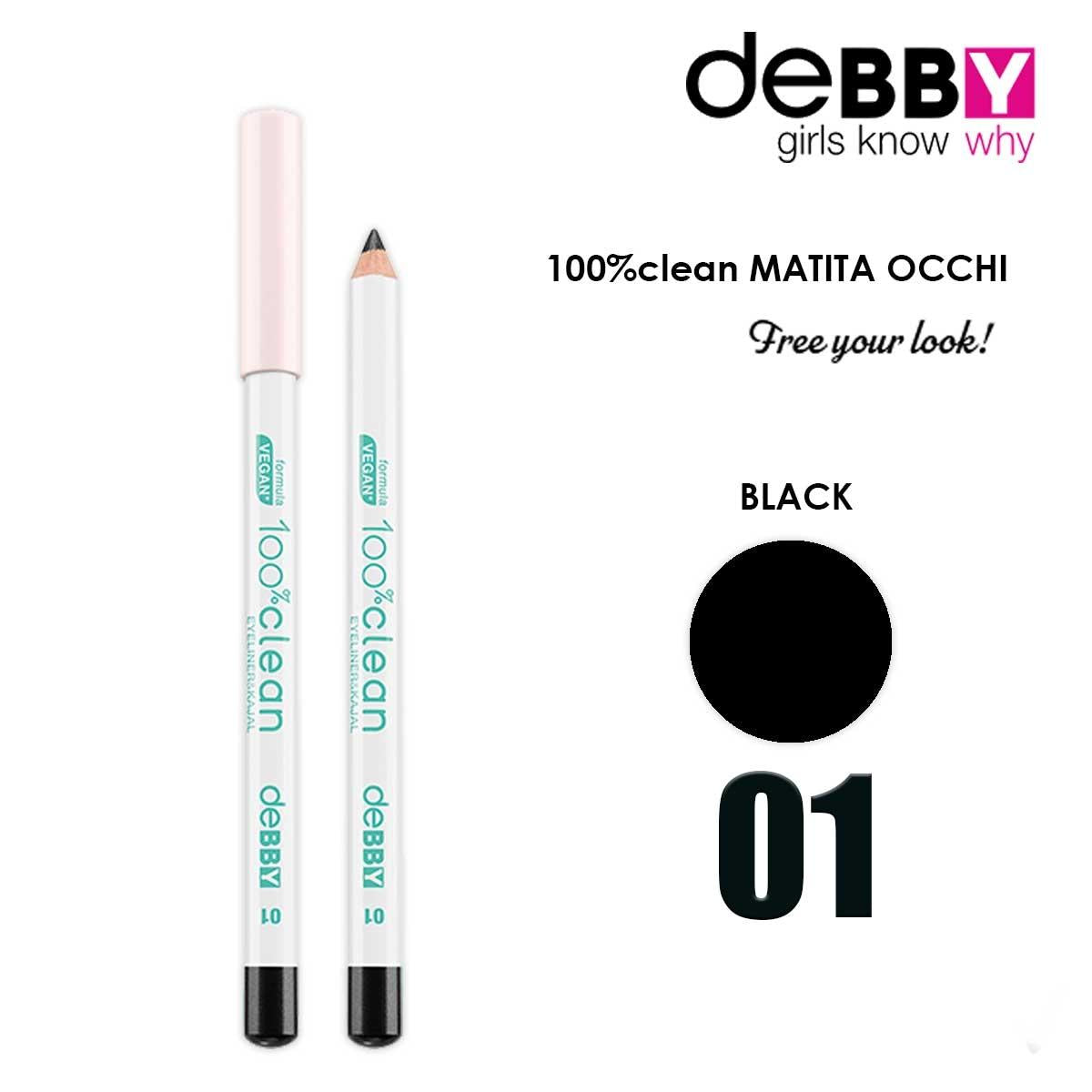 Debby 100% Silmäkynä Clean 1 Musta