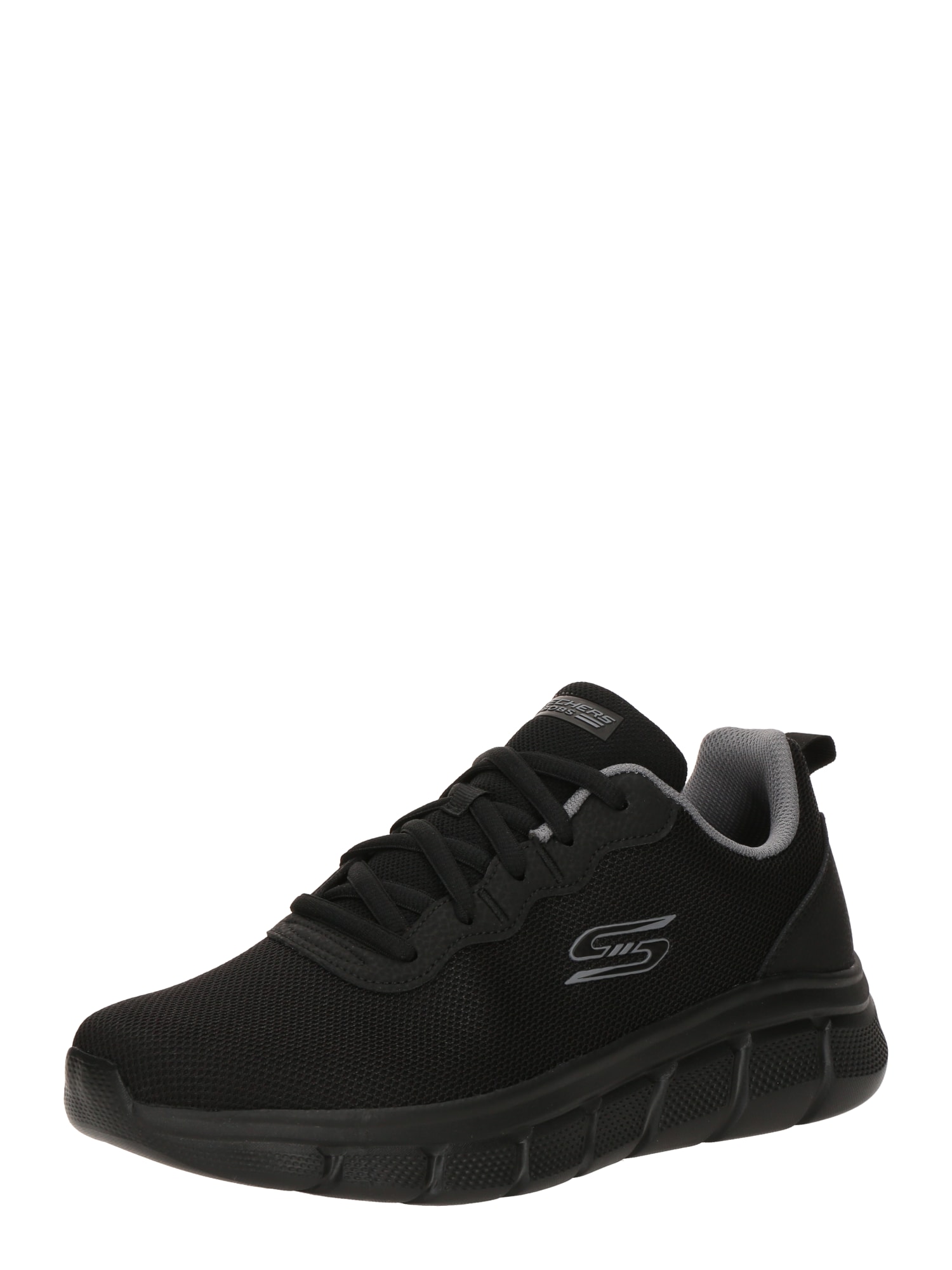 SKECHERS Matalavartiset tennarit 'BOBS B FLEX - ICY EDGE' harmaa / musta
