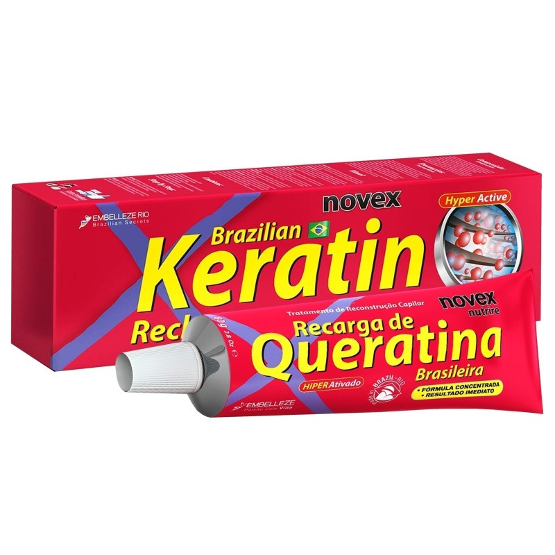 NOVEX Brazilian Keratin, keratiinitäyttövoide, 80 g