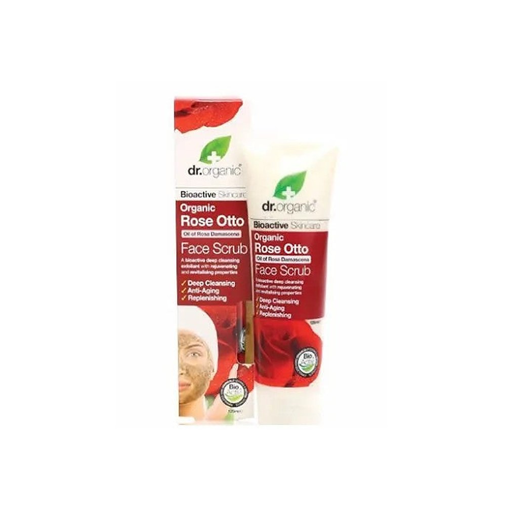 Dr Organic Rose Otto kasvojen kuorintavoide 125 ml
