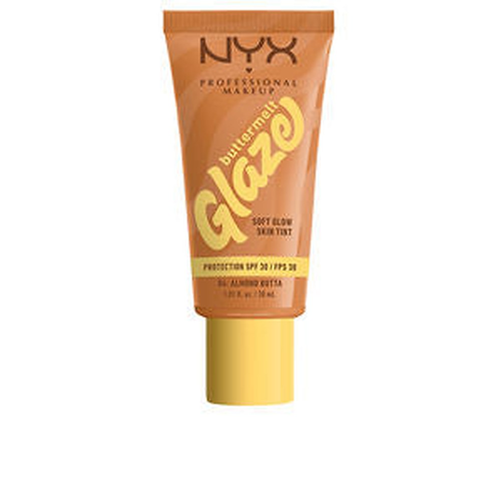 NYX Ammattimainen meikki Buttermelt Glaze valaiseva sävytetty lotion SPF 30 Color 02 Vaniljatanko Butta 30 ml