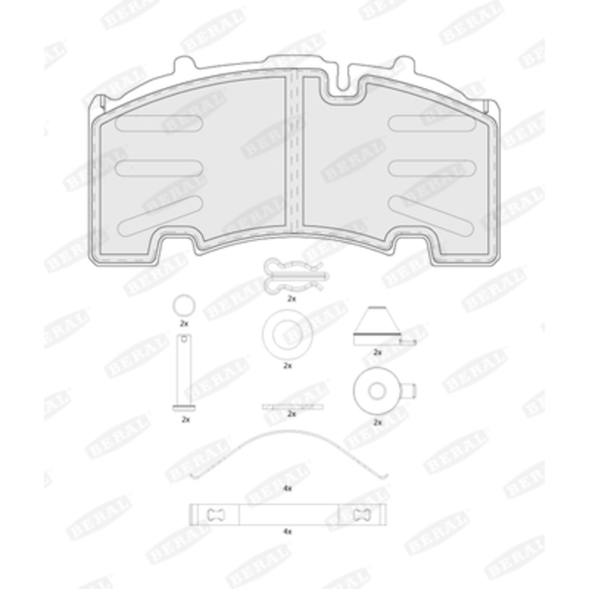 Jarrupalat, levyjarru BERAL BCV29264TK