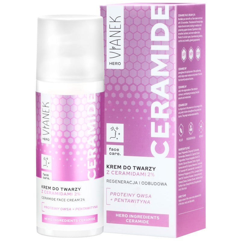 Vianek Hero Kevyt Kasvovoide Keramideilla 50ml